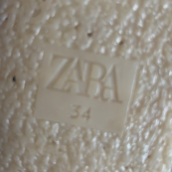 Size 34 Zara leather and jute platform sandal.  US size 4.5. Good condition. - Picture 5 of 12